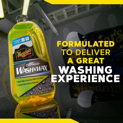 Meguiar’s Hybrid Ceramic Wash & Wax - Sophisticated Car Wash Gently Cleans and Adds Shine and ...