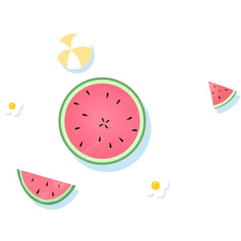 Summer Watermelon PNG Transparent, Blue Color Cool Summer Watermelon ...