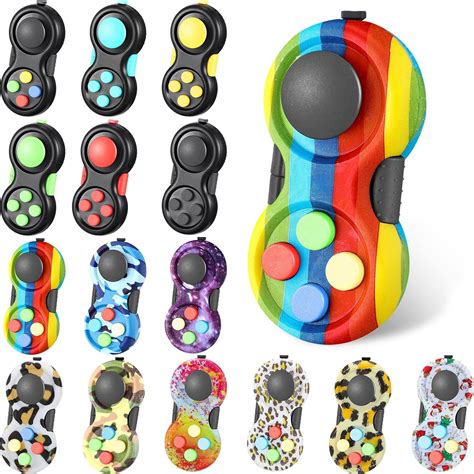 Buy 15 Pcs Fidget Pad Portable Fidget Controller Classic Retro Game ...