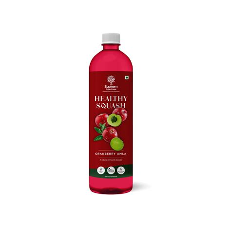 Cranberry Amla Healthy Squash 700ml – Supreem Super Foods