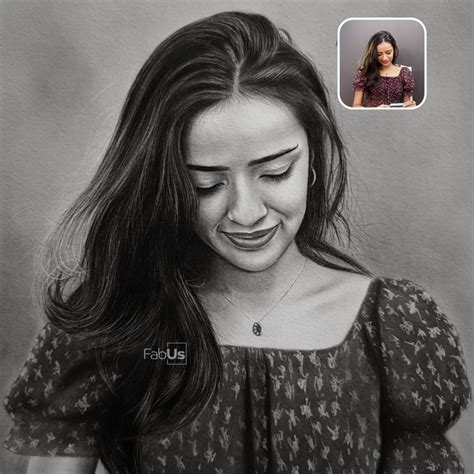 Handmade Portraits Painting | Handmade Sketch | Fabus Frames