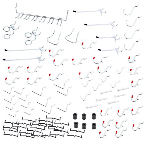 Pegboard Hooks Variety Set, Peg Hooks Variety Assortment, Peg Board ...