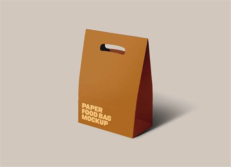 Free Disposable Kraft Paper Carry Bag Mockup PSD - Good Mockups