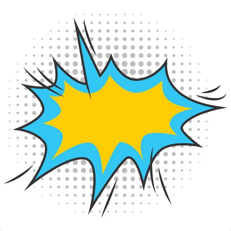 explosion clip art with comic or cartoon concept 11990879 Vector Art at ...