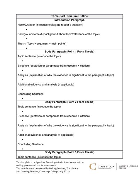 Week 11 Three part structure outline template - Three-Part Structure ...