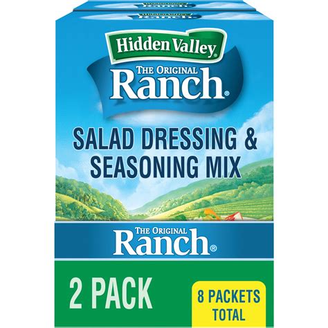 Hidden Valley Original Ranch Salad Dressing & Seasoning Mix, 1 oz, 8 ...