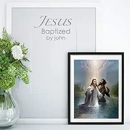 Buy DK Decors Jesus Baptized by John in River Holy Relaxing Plastic ...