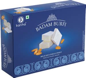 Kanha Badam Burfi 400g Box | Diwali Sweets Gift Pack | Indian ...