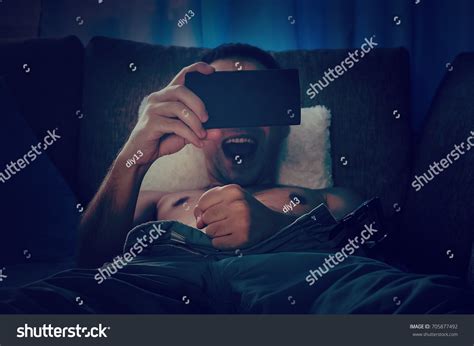 Young Man Jerks Off Night On Foto stock 705877492 | Shutterstock