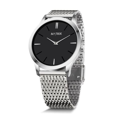 Matrix Signature 2.0 Two Hands & Cut Glass with Chain Strap Analog ...