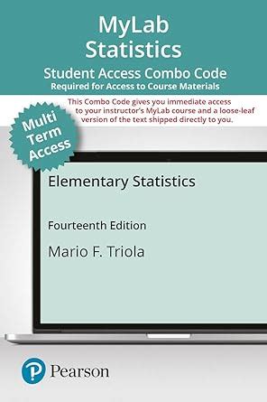 Elementary Statistics Textbook Access Code 的图像结果