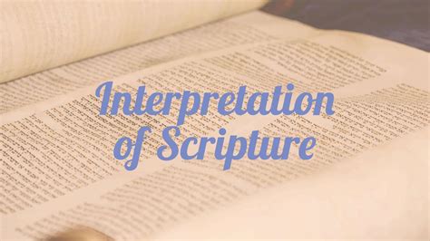 Image result for Interpretation of Scripture