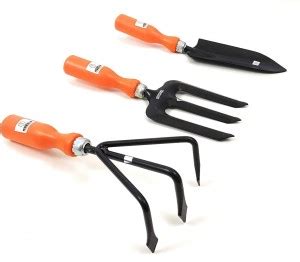 Homdum 3 Piece Garden Tools Set of Hand Cultivator, Small Trowel ...