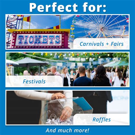 Snapklik.com : INDIANA TICKET CO. 2,000 White Raffle Tickets Double ...