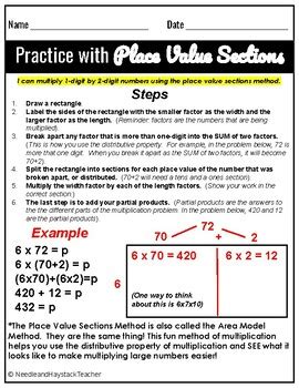 Image result for 2-Digit by 2 Digit Using Place Value