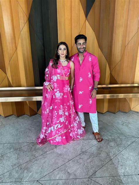 Hibiscus Roses on Raspberry Mens kurta with sequins – Picchika