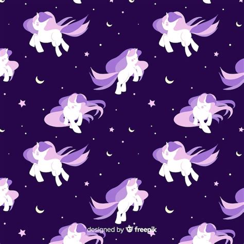 Eenhoorn patroon | Gratis Vector