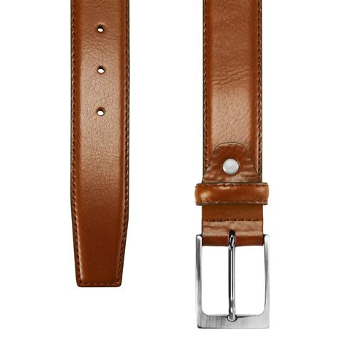 Brown Coated Leather Dress Belt | In stock! | Salt & Hide
