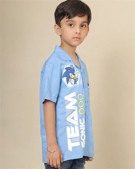 Sonic Printed Shirt For Boys – Kidsville