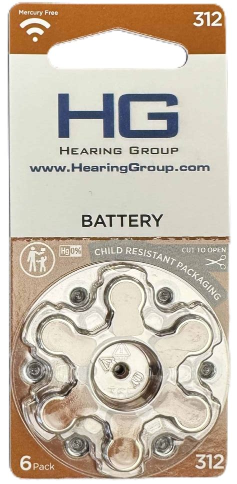 Size 312 Hearing Aid Batteries | 60 Batteries | Hearing Group