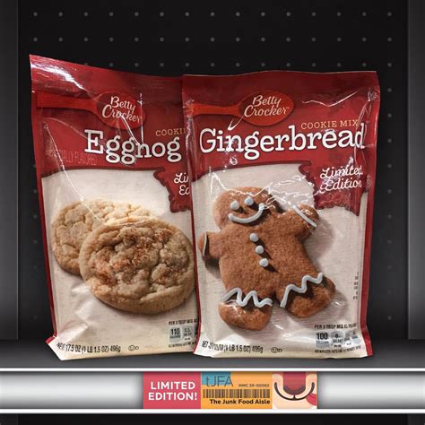 Betty Crocker Eggnog and Gingerbread Cookie Mix - The Junk Food Aisle