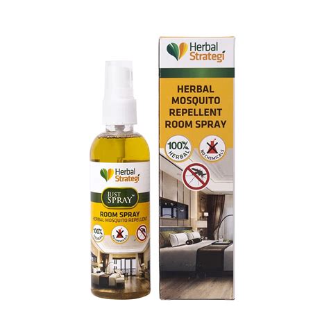 STRATEGI Herbal Mosquito Repellent Room Spray - 100ml (Pack of 2 ...