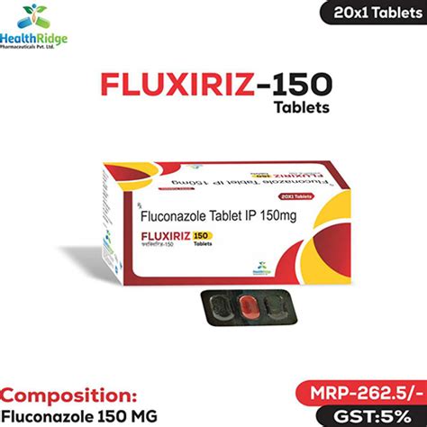 Fluxiriz 150 Tab - Fluconazole 150 Mg Tab. - HealthRidge ...