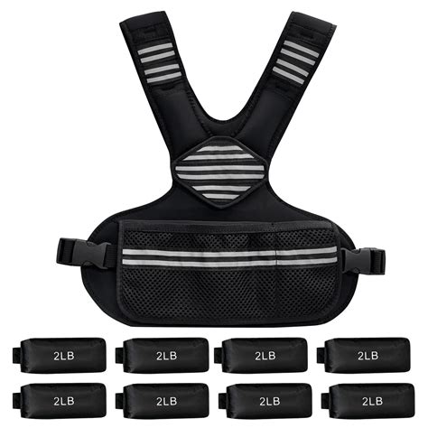 Adjustable Wearable Weights, 4-10 LB/6-20 LB Adjustable Weighted Vest ...