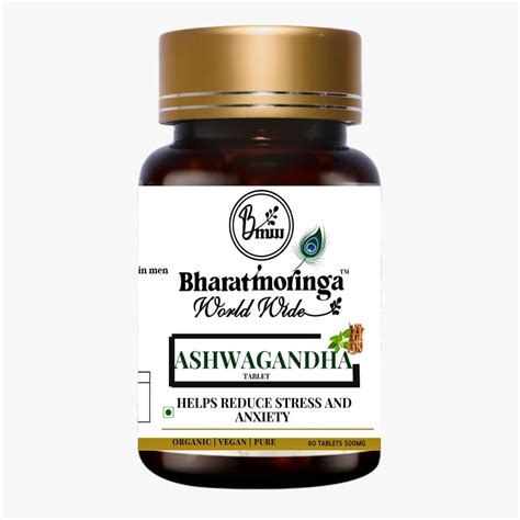 BHARAT MORINGA Ashwagandha Tablets - 60 tabs | General Wellness Tablets ...