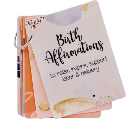 Made Mindful Birth Affirmation Cards 30 Positive Mantras To Encourage ...