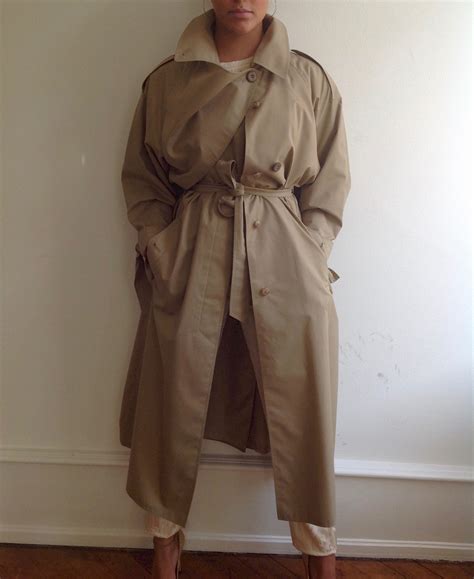 Basel Bazaar | vintage trench coat british chic Kate celine burberry