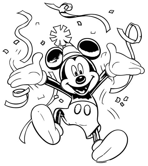 Printable Mickey Mouse Coloring Pages
