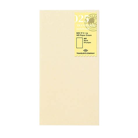 Midori Traveler's Notebook navulling MD papier crème 025