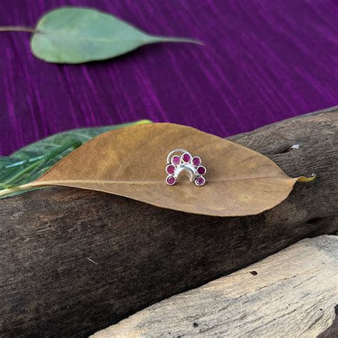 Ruby Moon Nose Pin – Gypsy Maal