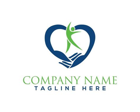 Child with human hand in the shape of love logo | Premium Vector