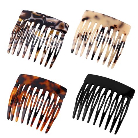 Amazon.com : 4pcs French Hair Side Combs, Small French Side Combs for ...