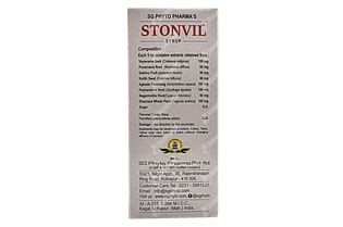 Stonvil Syrup 100 Ml - Uses, Side Effects, Dosage, Price | Truemeds