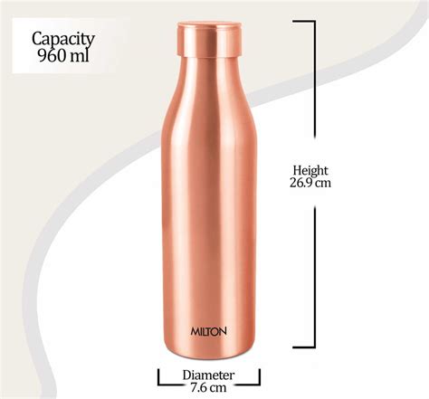 Buy Copper Charge 1L Water Bottle Online in India - Milton