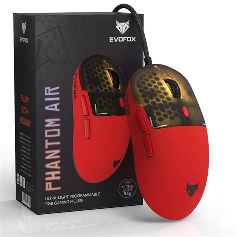 EvoFox Phantom Air Ultra Lightweight Gaming Mouse | Upto 1000Hz Polling ...