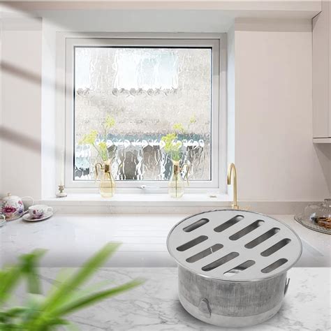 Stainless Steel Balcony Drainage Roof Round Floor Drain Cover Rain Pipe ...