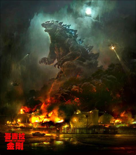 Godzilla vs. Kong concept art by George Hull (Godzilla vs. Kong 2021 ...