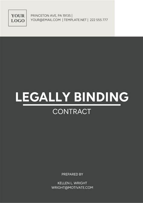 Legal Binding Contract Template Now - Template.umatuna.com