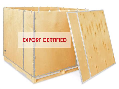 Wood Crate - 60 x 60 x 60" with Pallet S-24899 - Uline