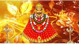 Razwada 88.9 cm Khatu Shyam Baba HD VINYL Yellow Self Adhesive Sticker ...