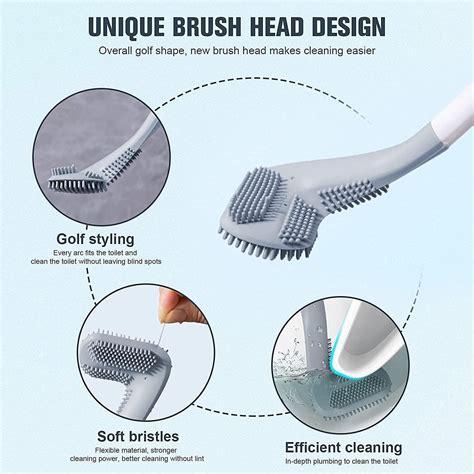 Toilet Cleaner Brush Golf Head Toilet Brush Cleaner - TeeScrub™ (Pack of 2)