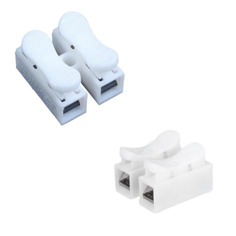 UNIVERSAL HUB® 2 Pins Cable Clamp Connectors Electrical Push Type Cable ...
