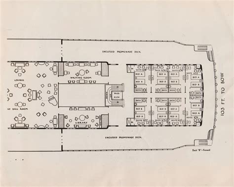 1934 Press Photo Diagram of the Ocean Liner SS Morro Castle Promenade ...