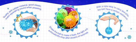 JOMINO Led Puffer Ball Glowing Balls Flashing Light Up Toys for Kids ...