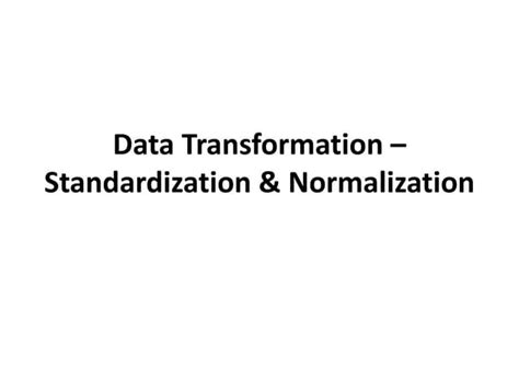 Image result for Normalize Transformation Data
