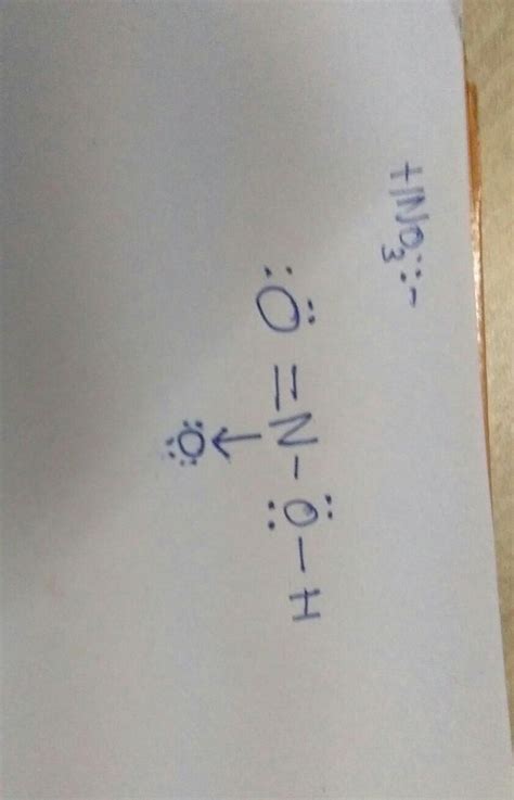 write the structure of HNO3 and find the oxidation state of different ...